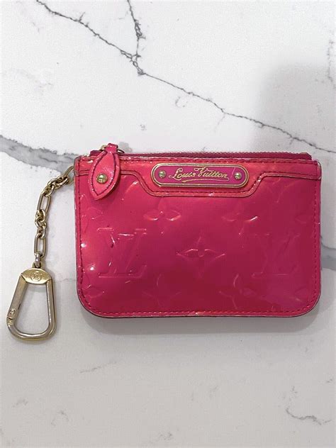 pink louis vuitton keychain wallet|authentic louis vuitton key pouch.